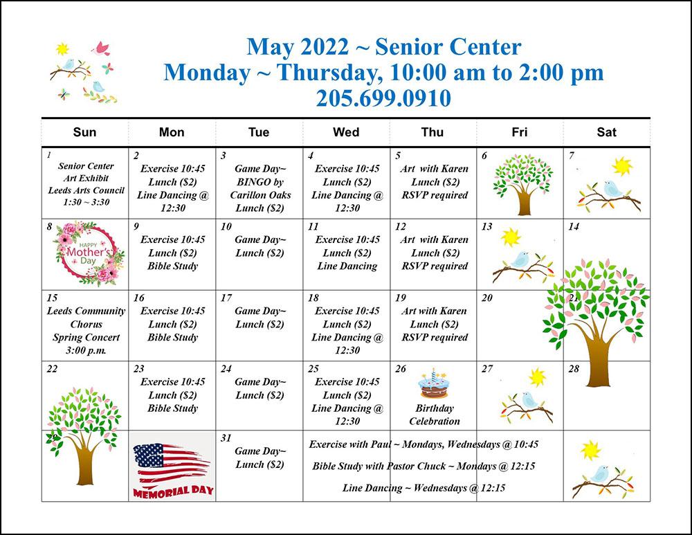 Senior Calendar May '22