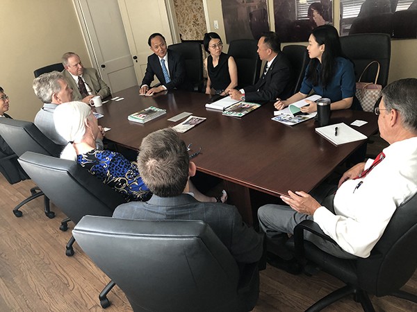 Leeds was one of the first stops in Alabama for a group from the China Council for the Promotion of International Trade based in Arlington, VA. This was the