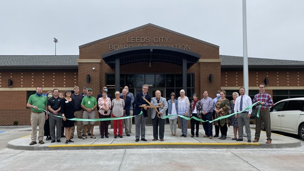 City of Leeds Ribbon Cutting at the New Leeds City Board of Education Central Office on Hurst Avenue with Leeds Area Chamber of Commerce