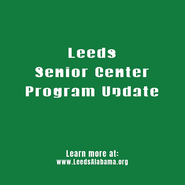 City of Leeds Senior Center Update Alabama