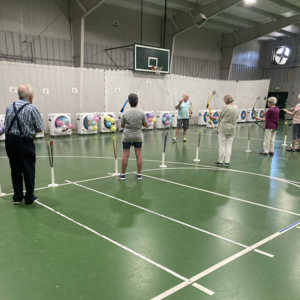 The Seniors ended July with a bang – popping balloons with bow and arrow. Thank you to Mr. Caffee and Mrs. McDill for the archery instruction!