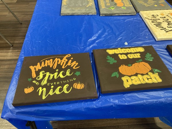 Leeds Senior Center Update September 17 | This past week we had such a great time creating beautiful Fall “artwork.” How could things get any