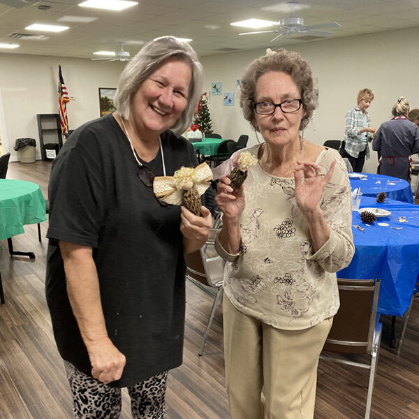 Leeds Senior Center Update December 10 | Angels, Gnomes and Sand Dollars! Oh, my! What beautiful Christmas decorations made | Leeds, Alabama