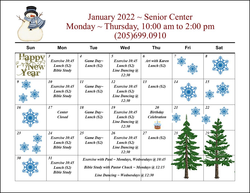 Senior Calendar January '22_600