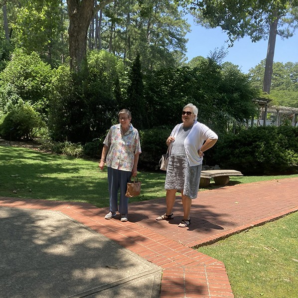 These pictures are from our Leeds Senior Center trip this week to the Botanical Gardens.  We have a great lunch and even though it was warm, we managed a short stroll outside!