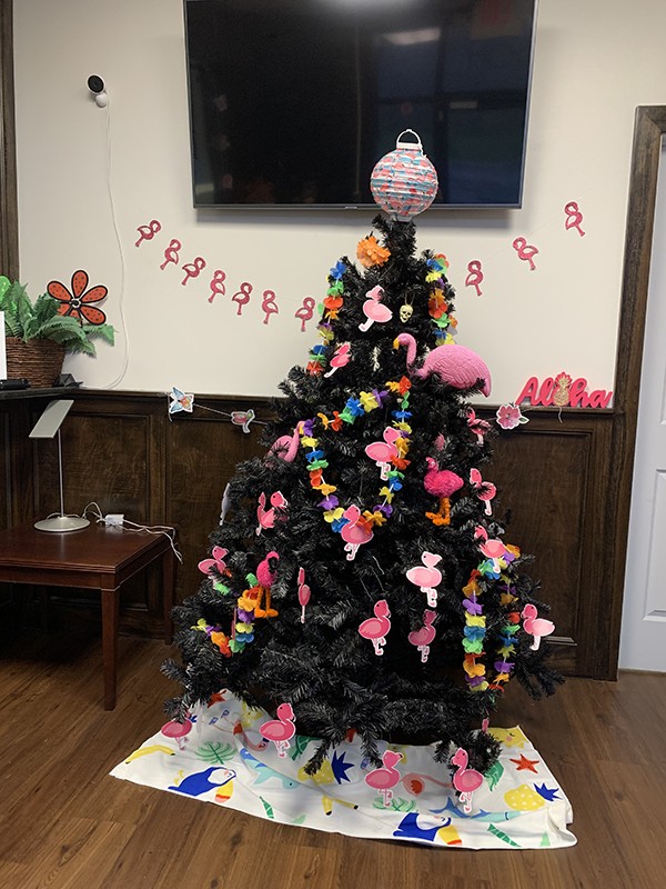 June 2022 Holiday Tree - Come by Leeds City Hall during normal business hours to see the summer Holiday Tree on display | Alabama