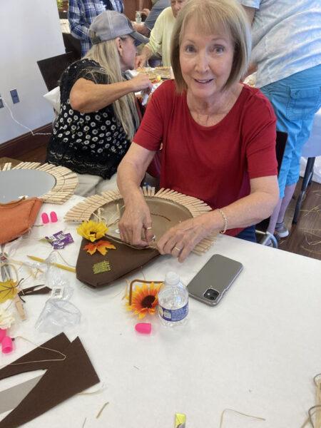 Leeds Senior Center Update September 23 | Sunflowers, scarecrows, and owls! Oh My! This month we have made beautiful Fall decorations for our