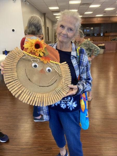 Leeds Senior Center Update September 23 | Sunflowers, scarecrows, and owls! Oh My! This month we have made beautiful Fall decorations for our