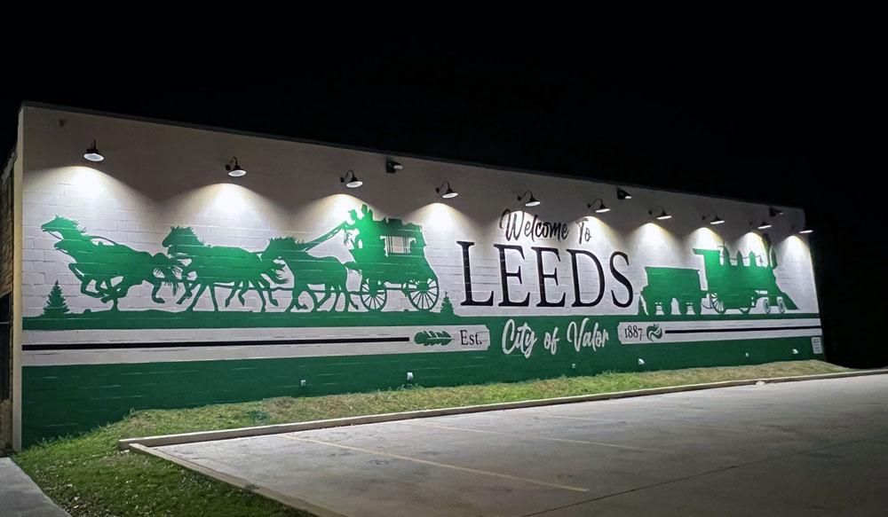 December 27, 2022 - FOR IMMEDIATE RELEASE - New City of Leeds Mural Has Been Completed | The City of Leeds is excited to announce that the