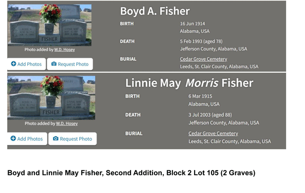 Grave-Stone-Boyd-and-Linnie-May-Fisher