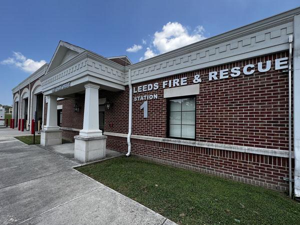 Leeds Fire Station #1 is located at 1051 Park Drive.