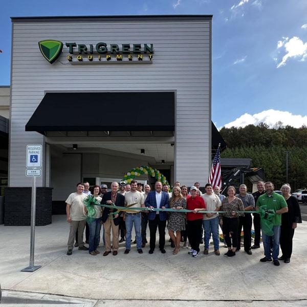 Welcome to Leeds, Alabama - TriGreen Equipment! The City of Leeds and the Leeds Area Chamber of Commerce cut the ribbon on Friday to celebr